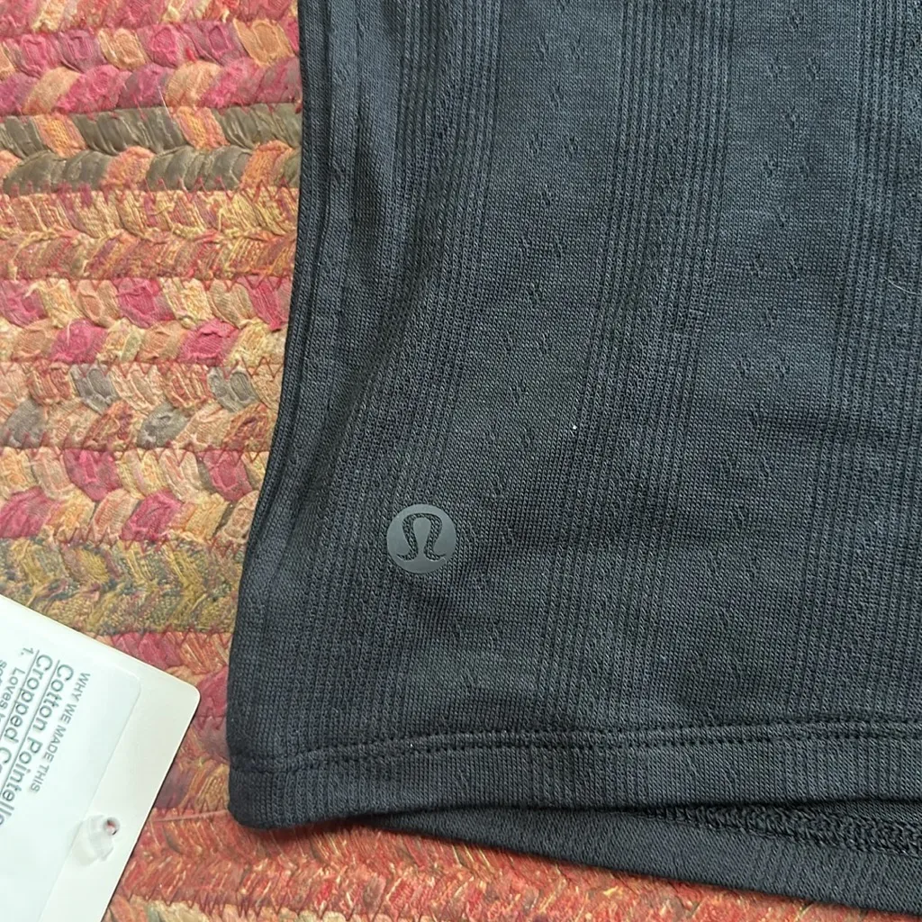 NWT LULULEMON COTTON POINTELLE CROPPED CAMI - Image 5