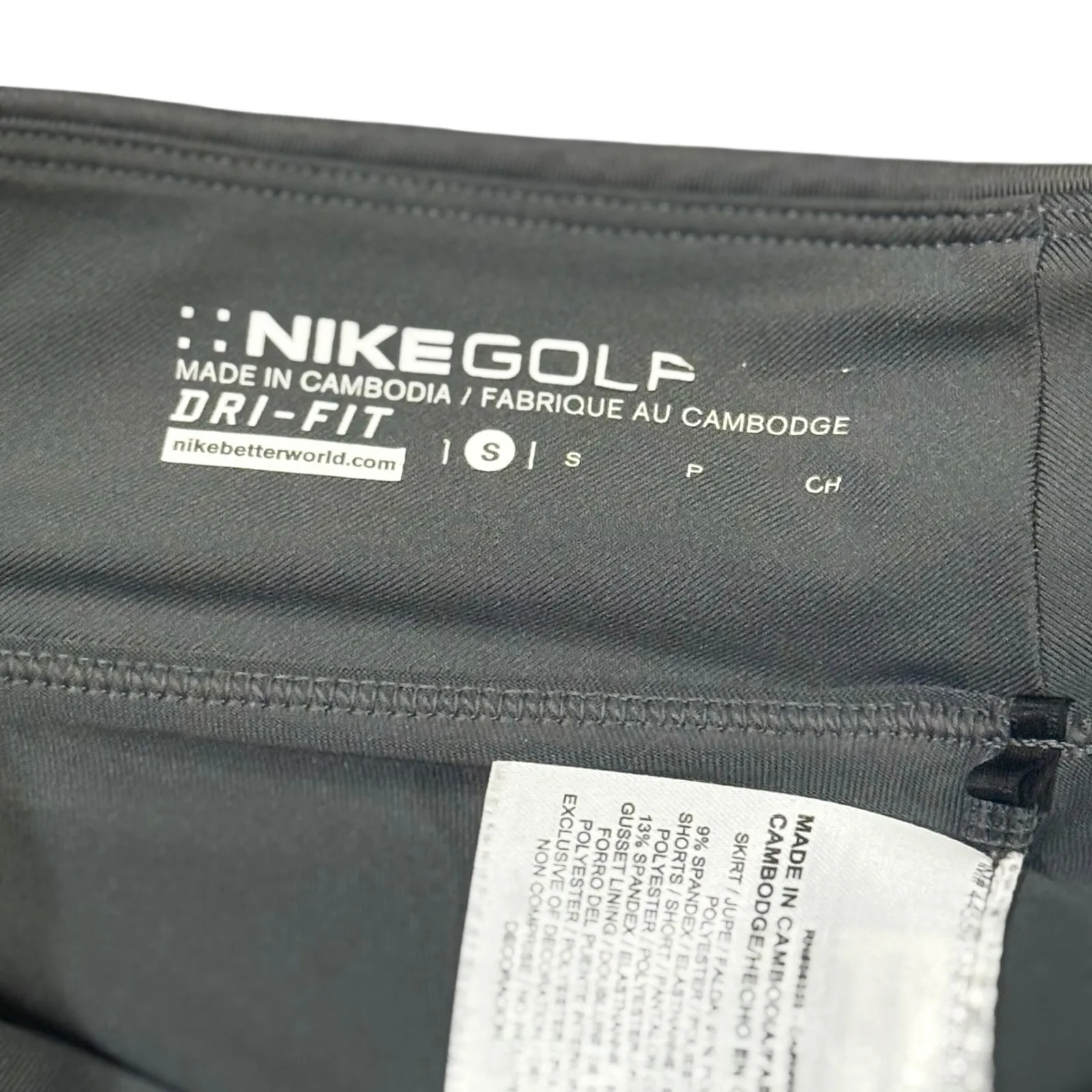 Nike Golf Dri Fit Skirt Womens Small Polka Dot gray / Pink Zip Pockets Athletic - Image 5