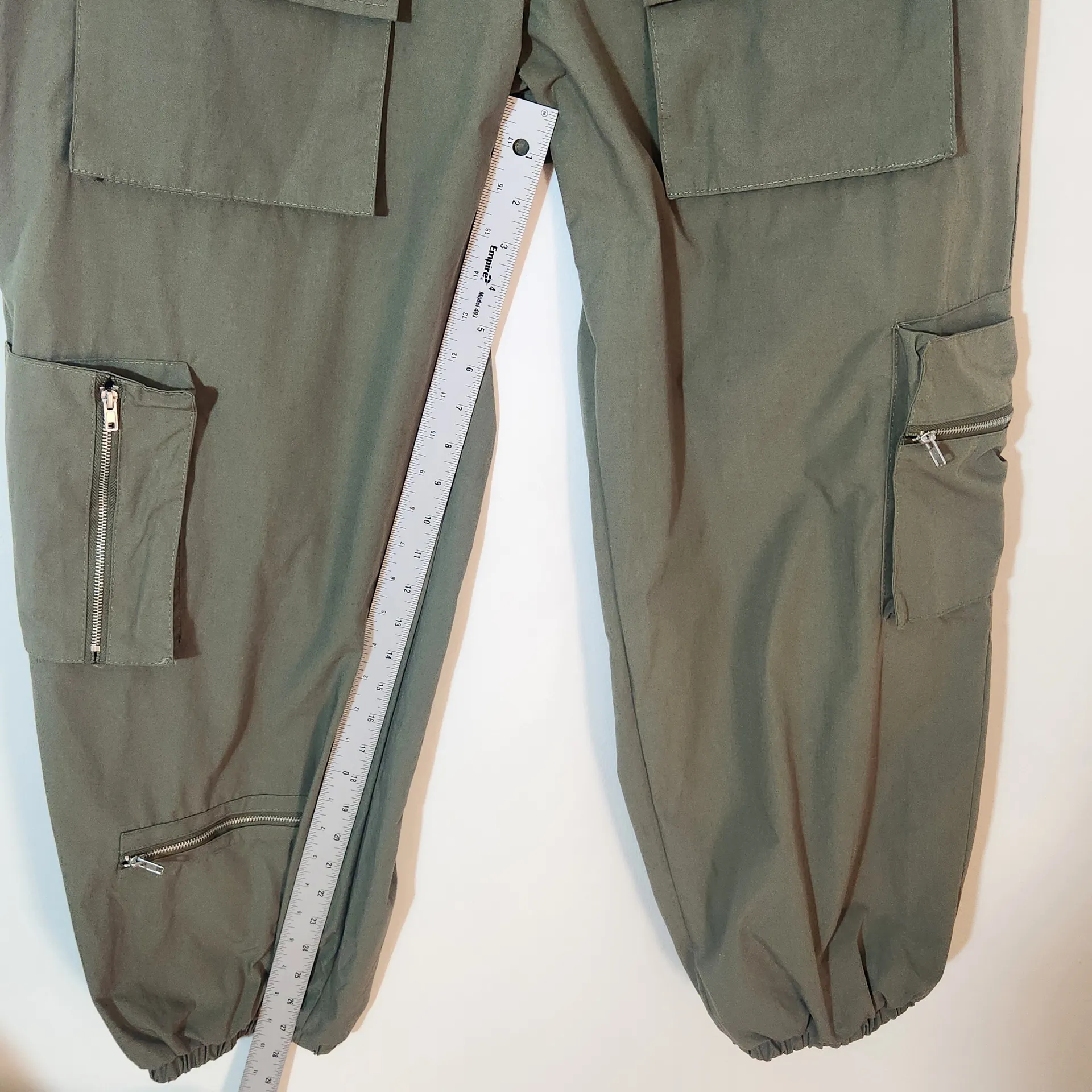 Faded Rose Essentials Olive Green Cargo Jogger Pants NWT Size XL - Image 9