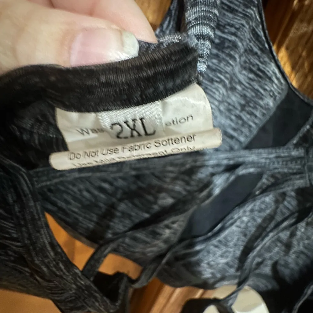 KIAVA Gray Sports Bra Size XXL - Image 3