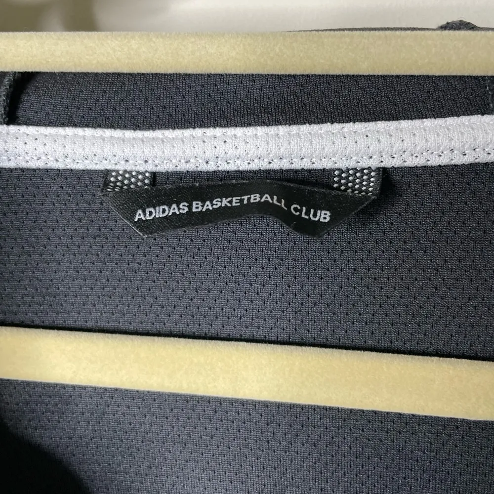 Adidas Basketball Club Black Full Zip Jacket Medium - Image 2