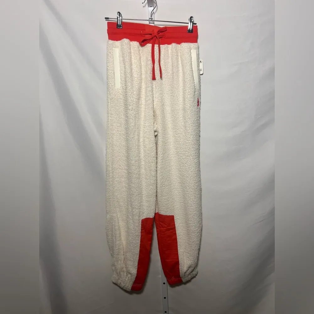 FP Movement By Free People Cuddle Up Fleece Tie Waist Pants In Ivory Size XS - Image 5