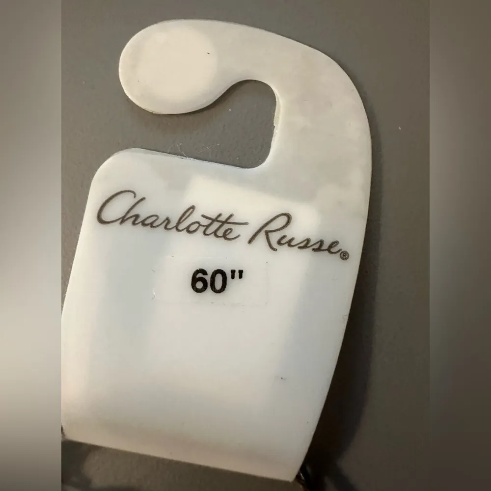 Charlotte Russe Long White Clear Beaded Necklace NWT - Image 3