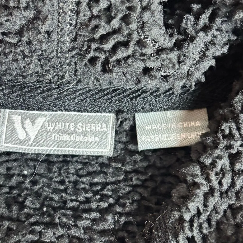 White Sierra Women's Plaid Jacket Size L Green Fleece Lined Vintage - Image 3