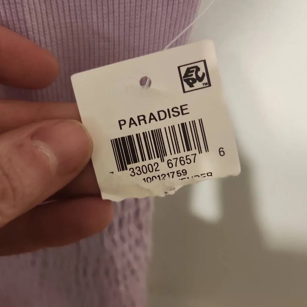 NWT Bar III Size XS Light Purple Crop Top - Image 3