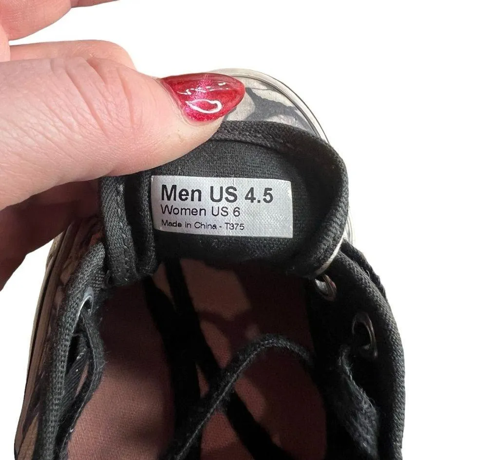 Vans Authentic Digi Roses Floral Lace Up Skateboard Sneakers Men's 4.5/Women's 6 - Image 9