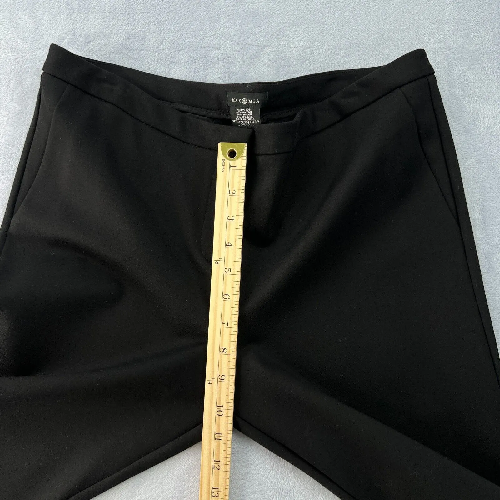 Max &‎ Mia Dress Pants Relaxed Straight Leg Trousers Career Women's Size Large - Image 9