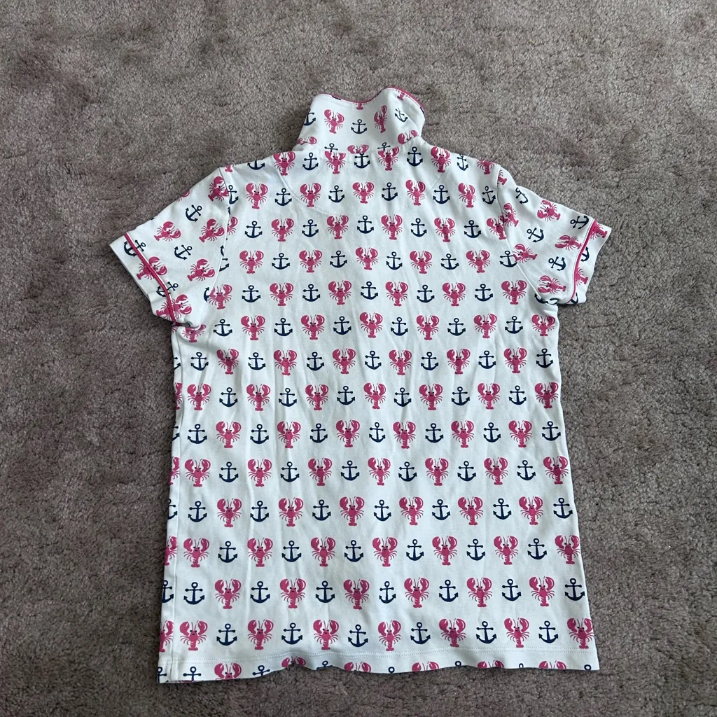 Roller rabbit Anchors Away Pima cotton Polo Pajamas 12 Days of Prints - Image 5