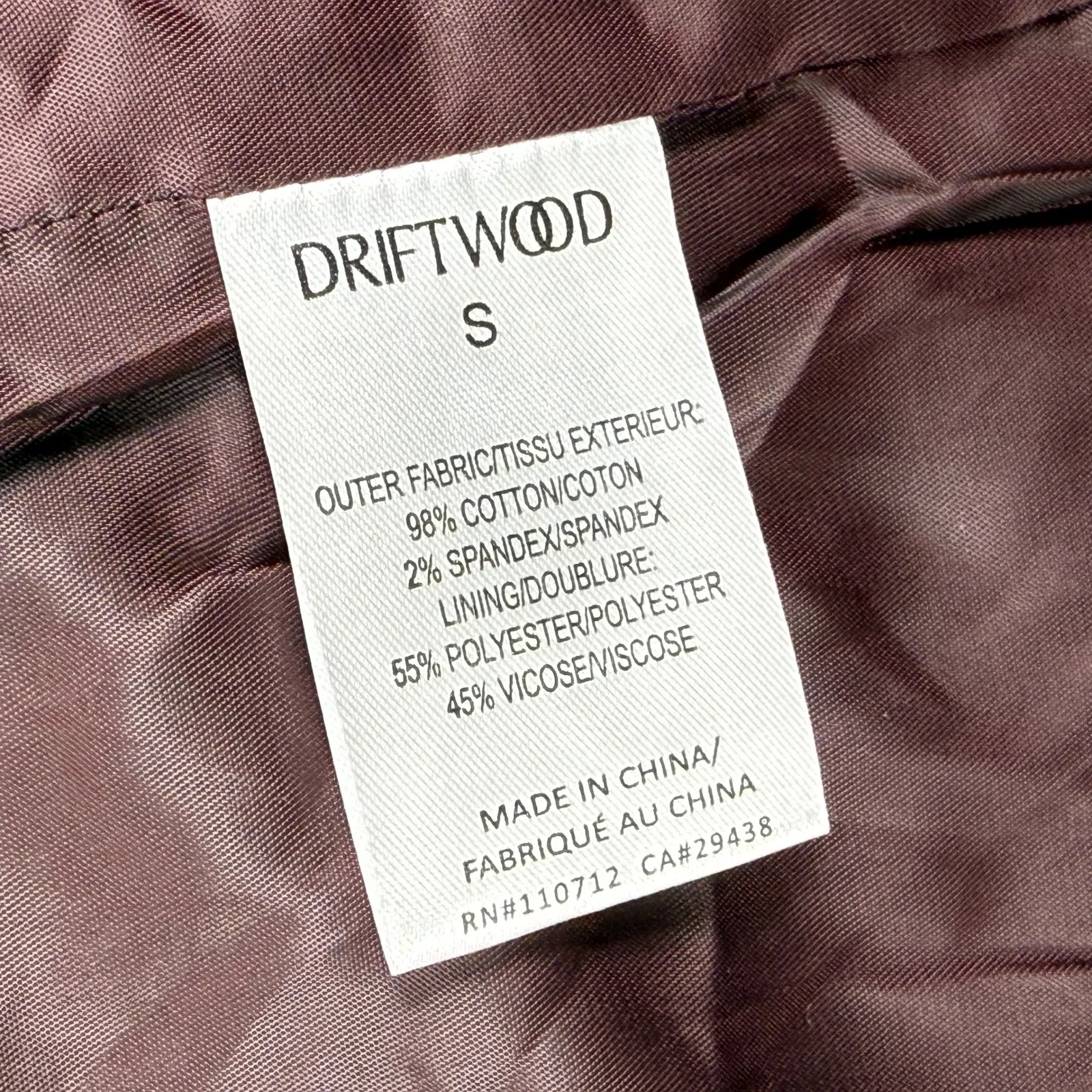 DRIFTWOOD Paisley Print Velvet Blazer Jacket Women's Size S Brown Black Gold - Image 6