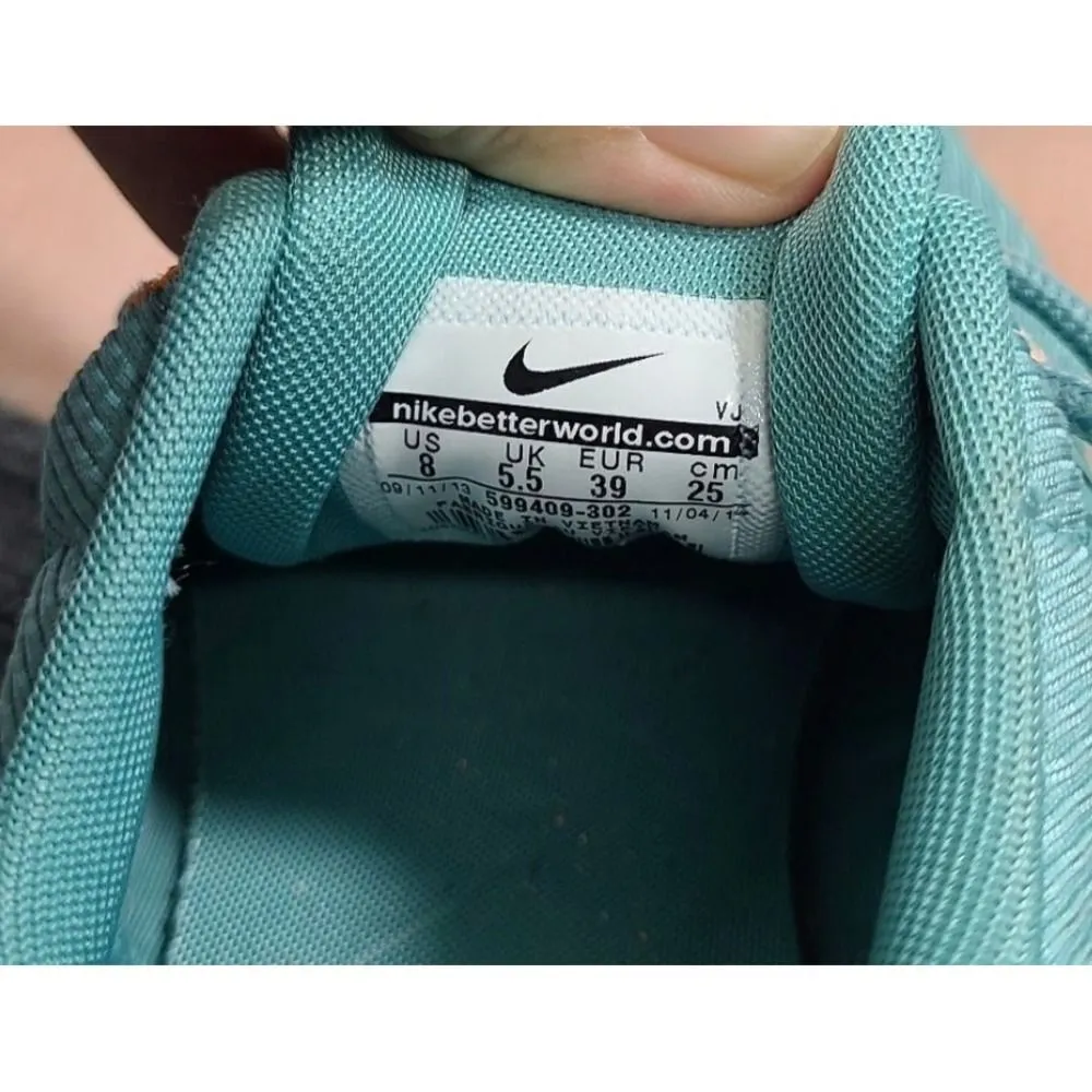 Nike Air Max Thea Women's Running Shoes Sneakers Green Orange White Size 8 - Image 6