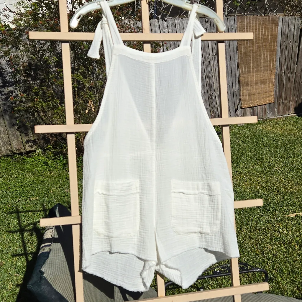 Billabong Beach Crush Romper Size XS White - Image 2