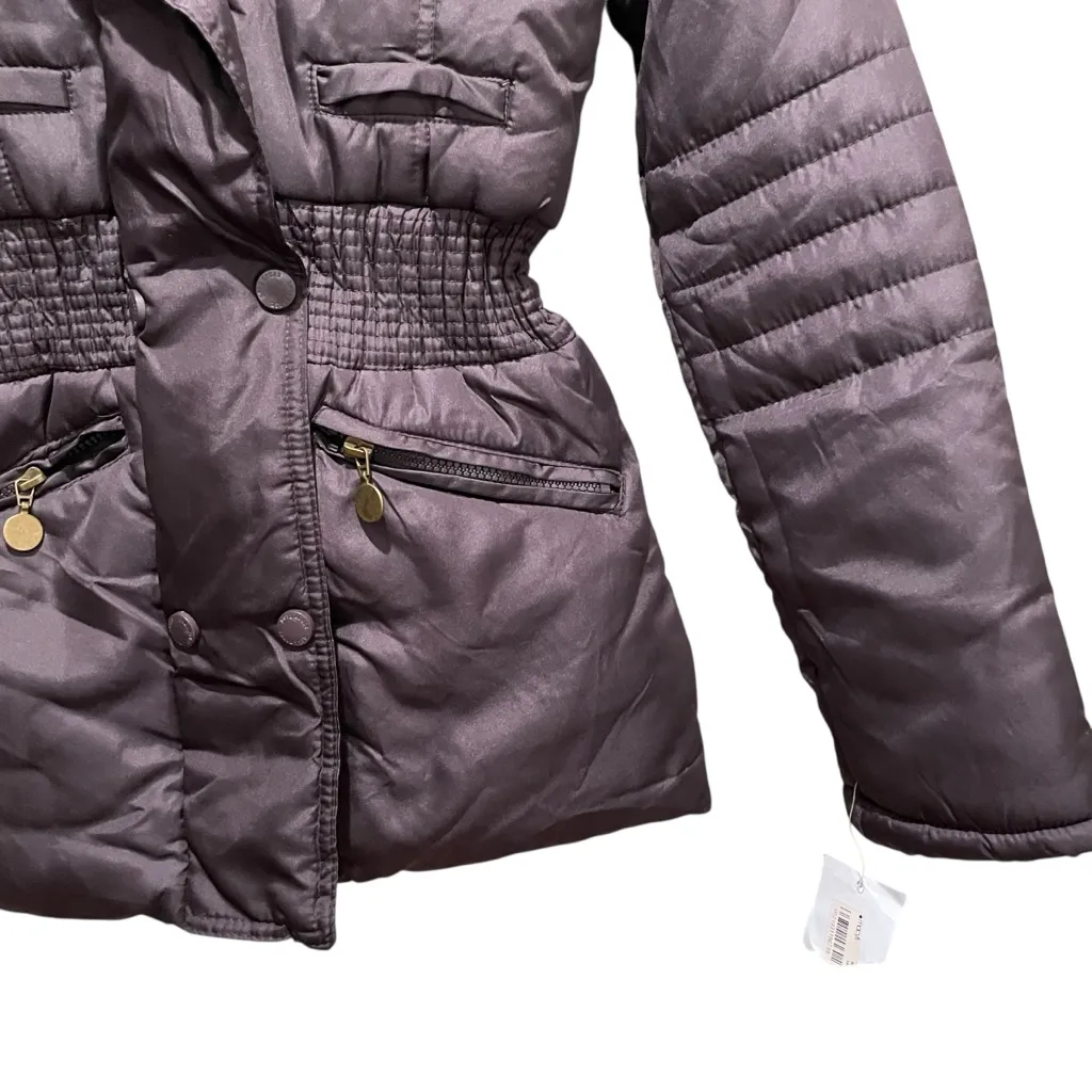 Dollhouse  Hooded Puffer Jacket Chocolate Brown Women’s Size Extra Small NWT - Image 5