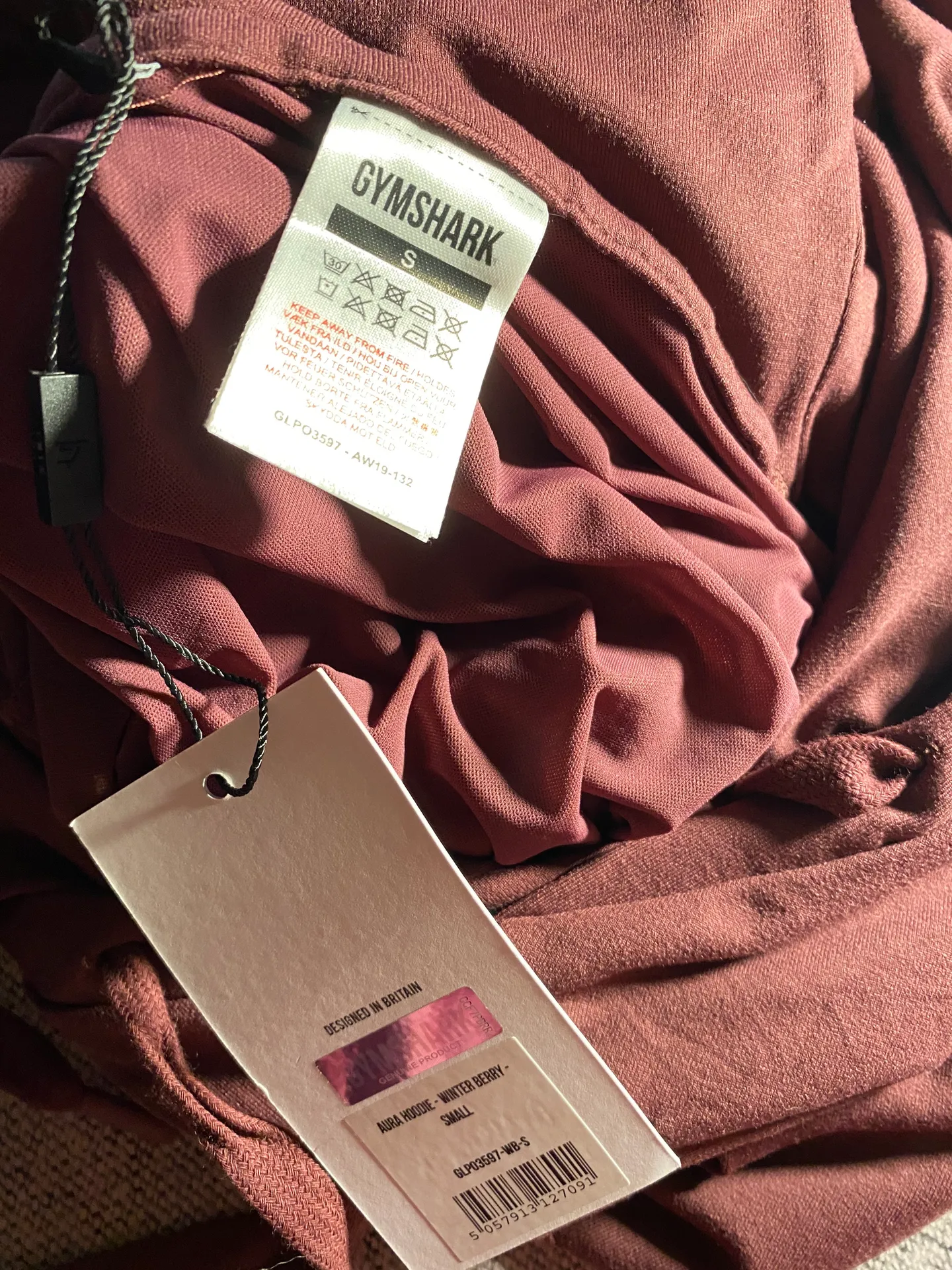 Aura Hoodie Berry Red - Image 9