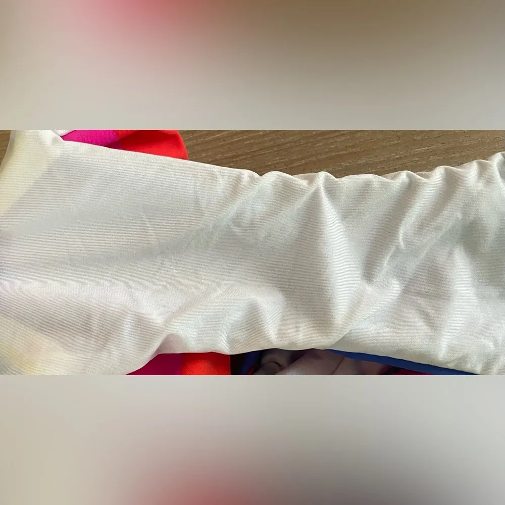 NEW $70 Trina Turk Sunset Chevron Hipster Bikini Bottoms [SZ 10 ] #2579 - Image 5