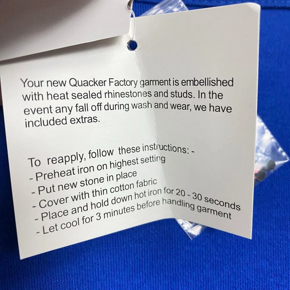 New Quacker Factory Petite Maxi Dress Embroidered Rhinestone Royal Blue Size SP - Image 9