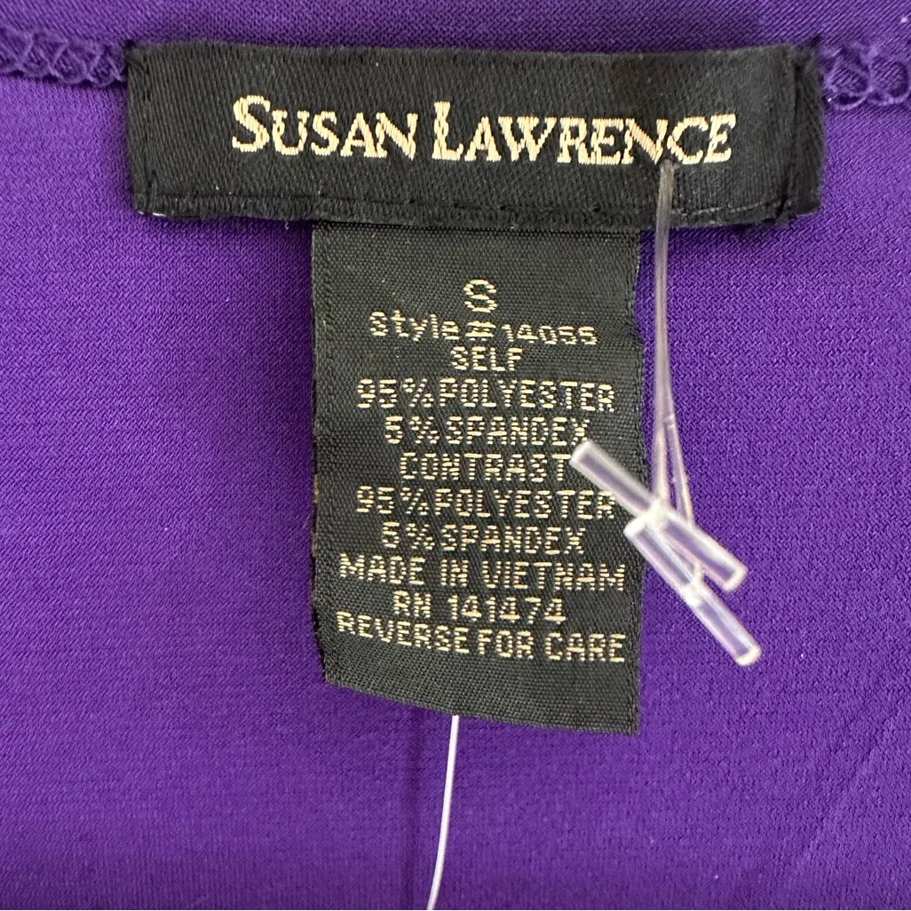 Purple Cardigan Women’s S Short Ruffle Sleeve Open Front Flowy Jacket Whimsical - Image 8