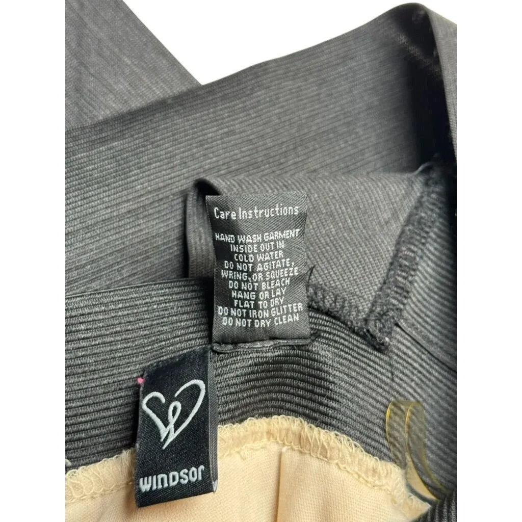 Black & Gold Windsor Backless Party Dress With Glitter Tulle Overlay Size L - Image 8