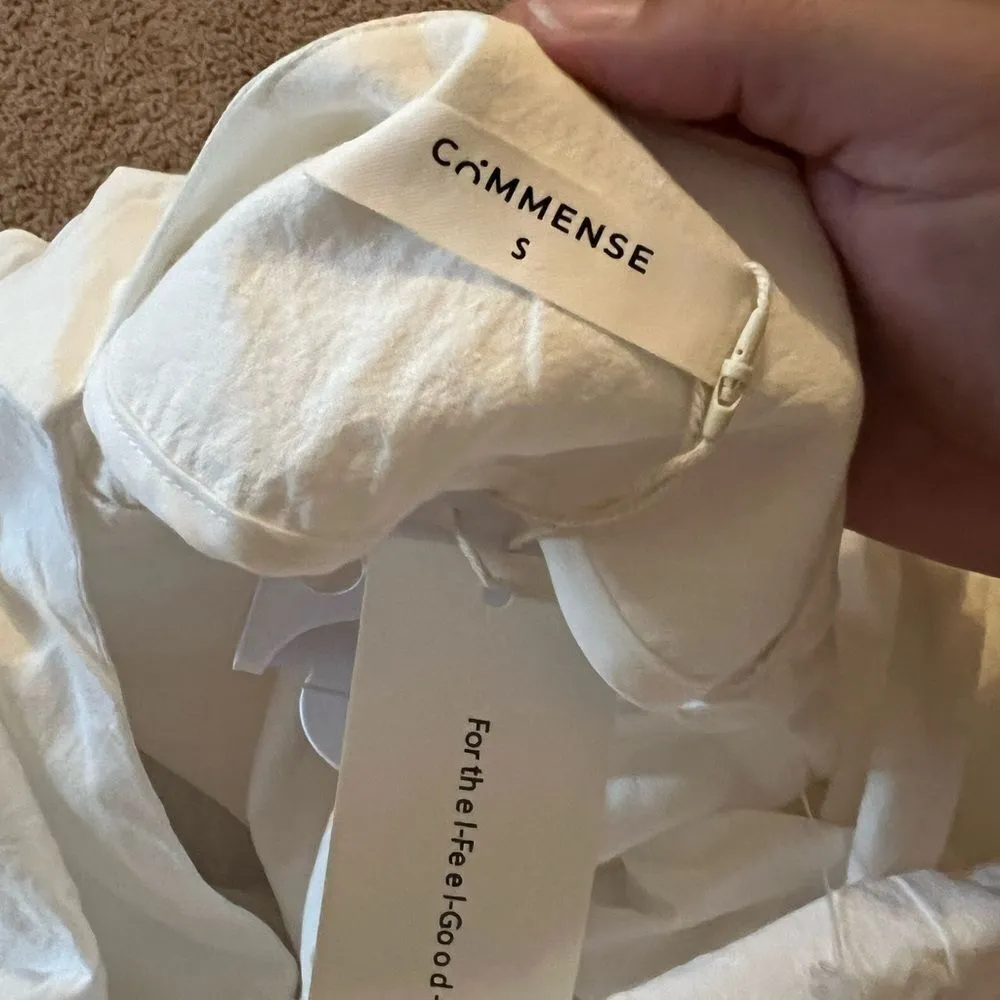 NWT commense white blouse small White - Image 8