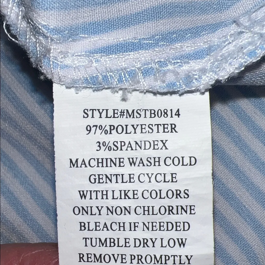 Notations Classic Blue and White striped Women's blouse - Image 8