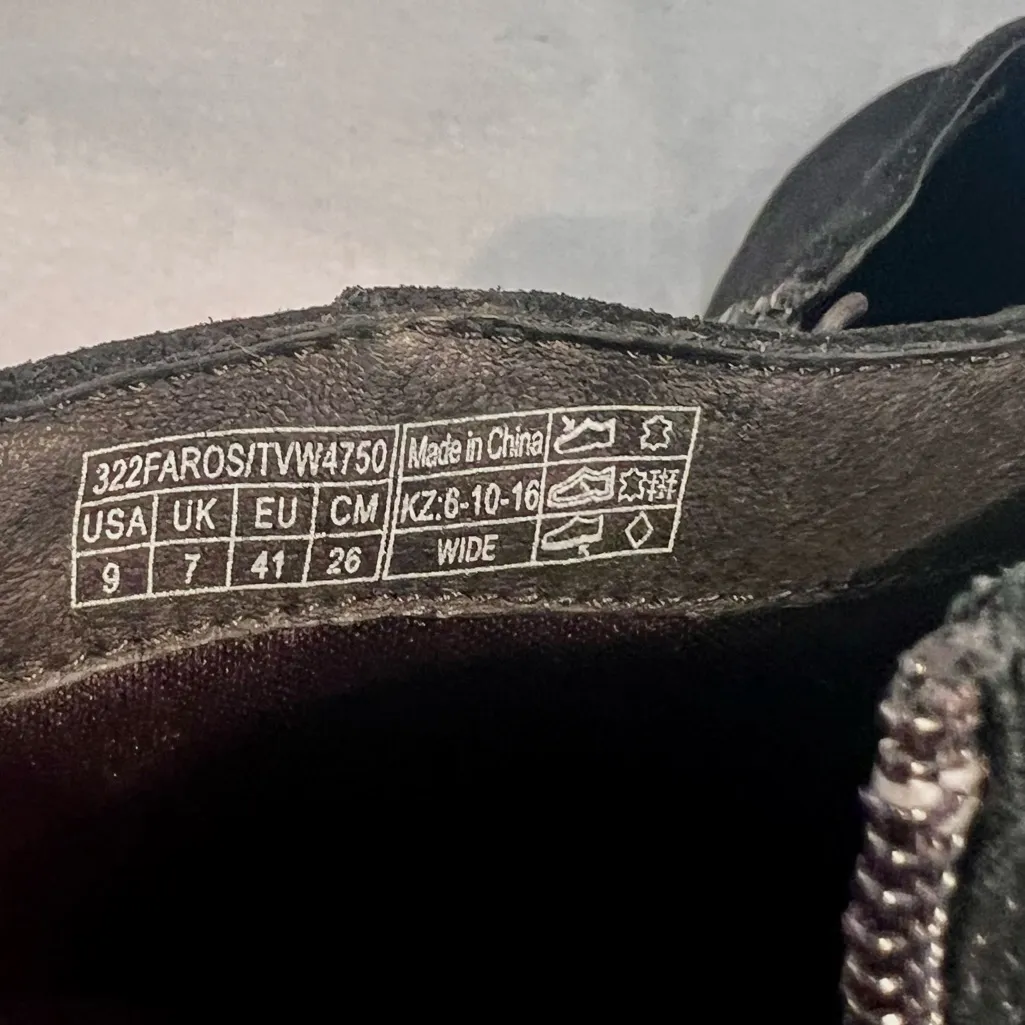 Vionic Womens Upright Faros Fringe Boots BLACK W9 - Image 7