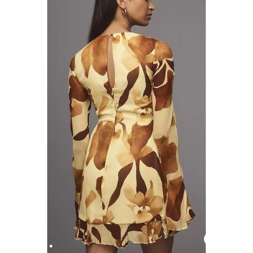 THE WOLF GANG Rhapsody Mini Dress NEW Yellow - Image 9