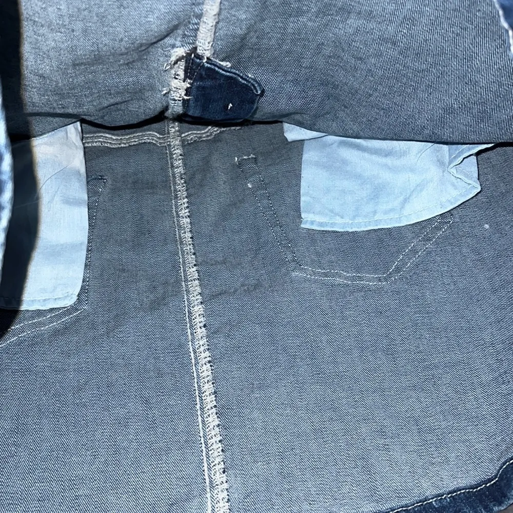 Urban Basics U2B medium mini denim skirt with belt and pockets not lined Blue Size undefined - Image 4