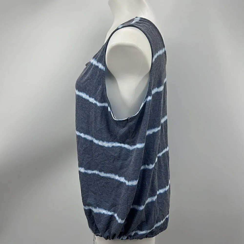 Cacique sleeveless striped heather blue top - Image 4