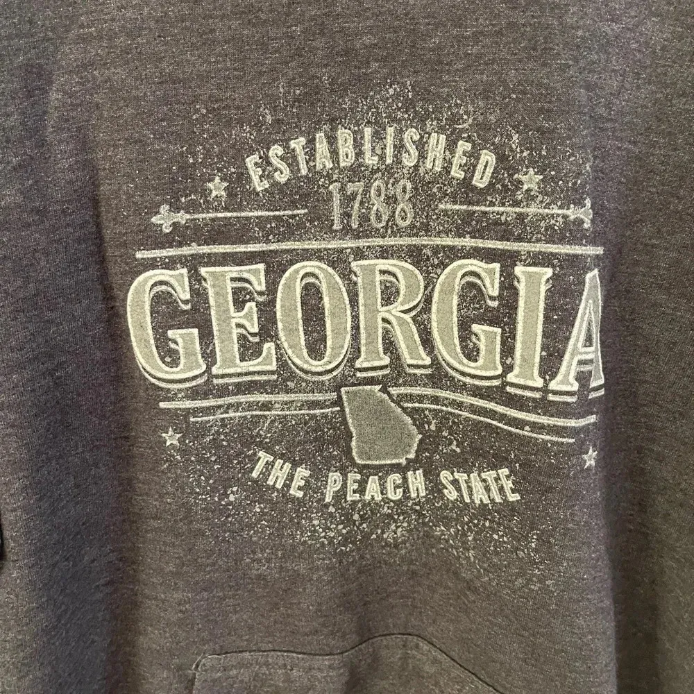 Women’s Georgia the Peqch State gray hoodie sweatshirt Medium - Image 3