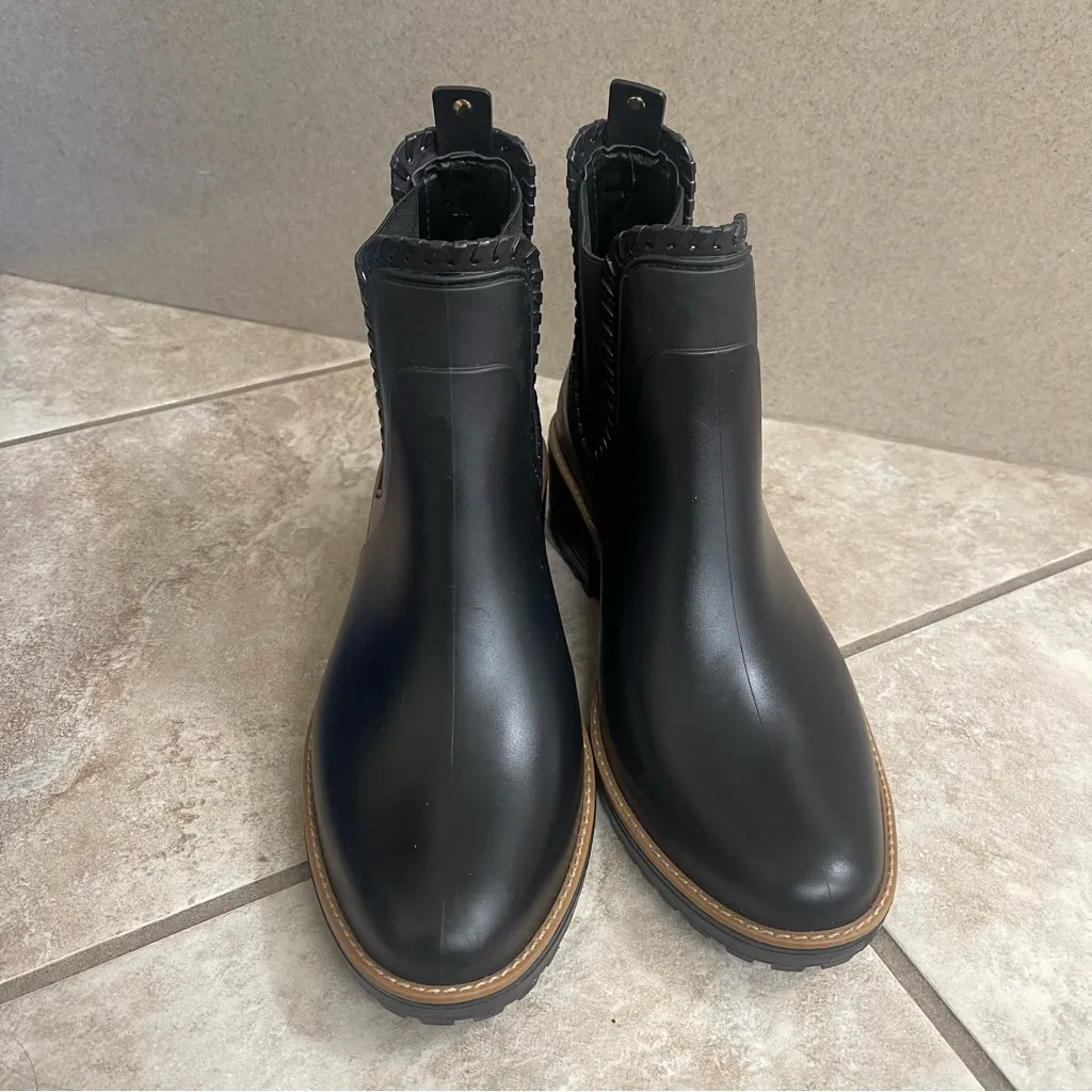 Jack Rogers‎ Black Ankle Booties with Chunky Heel - Image 4