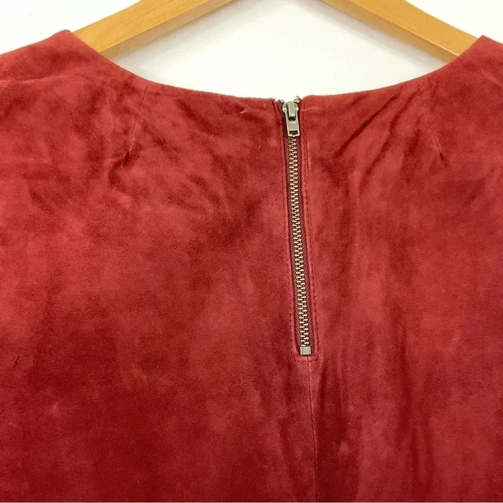 Maison Scotch La Femme Selon Marie Goat Suede Beaded Shirt Size‎ P’tite - Image 6