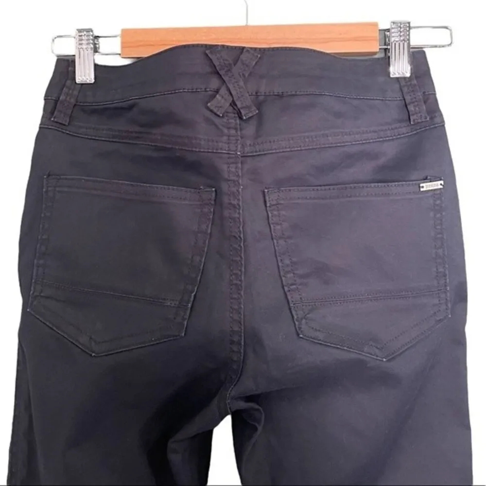 PrAna Sateen Twill Skinny Jeans Charcoal Gray Womens Size 26 Prana Stretch Denim - Image 3