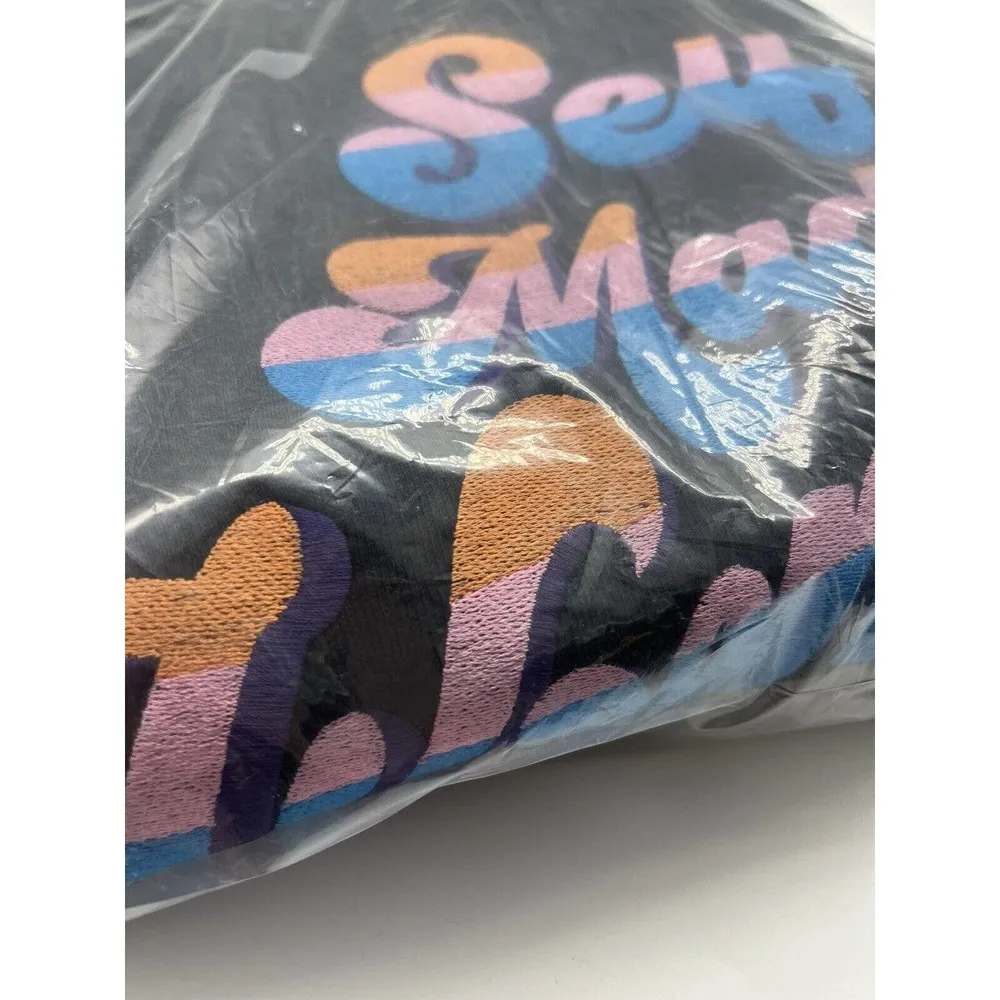 NWT Good American X B Project Self Made Woman Black Crewneck Sweatshirt Size XL - Image 6