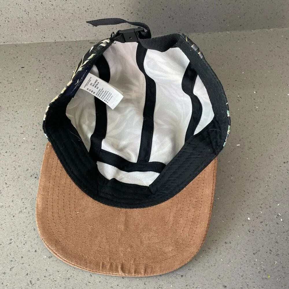 American Eagle AE Tropical Patch Suede 5 Panel Strapback Hat Cap Adult - Image 4