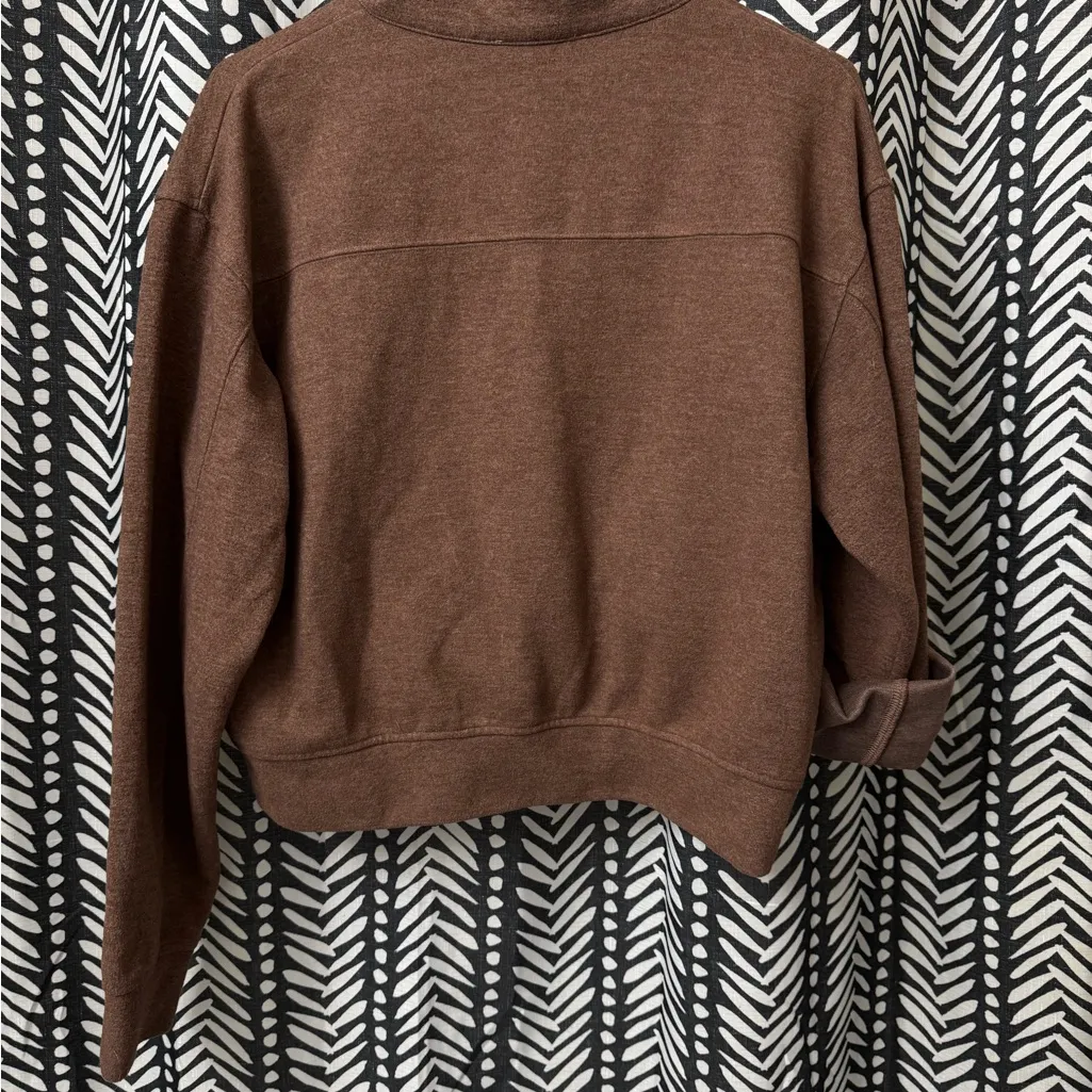 Double Zero Women's Brown Half-Zip Sweatshirt - Image 5