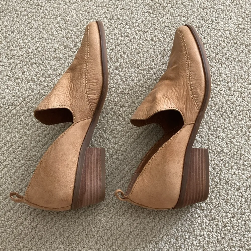 Lucky Brand Genuine Leather Camel Closed Toe Pumps Mules Women’s Size 8 NWOB - Image 7