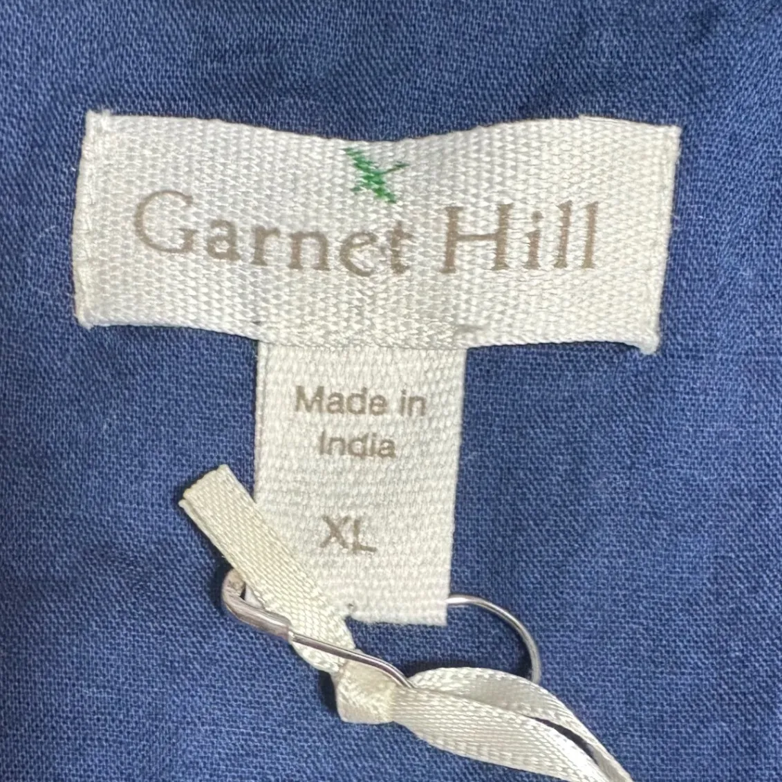 Garnet‎ Hill NWT Lola Shimmering Organic Striped V Neck Flutter Sleeve Dress XL - Image 7