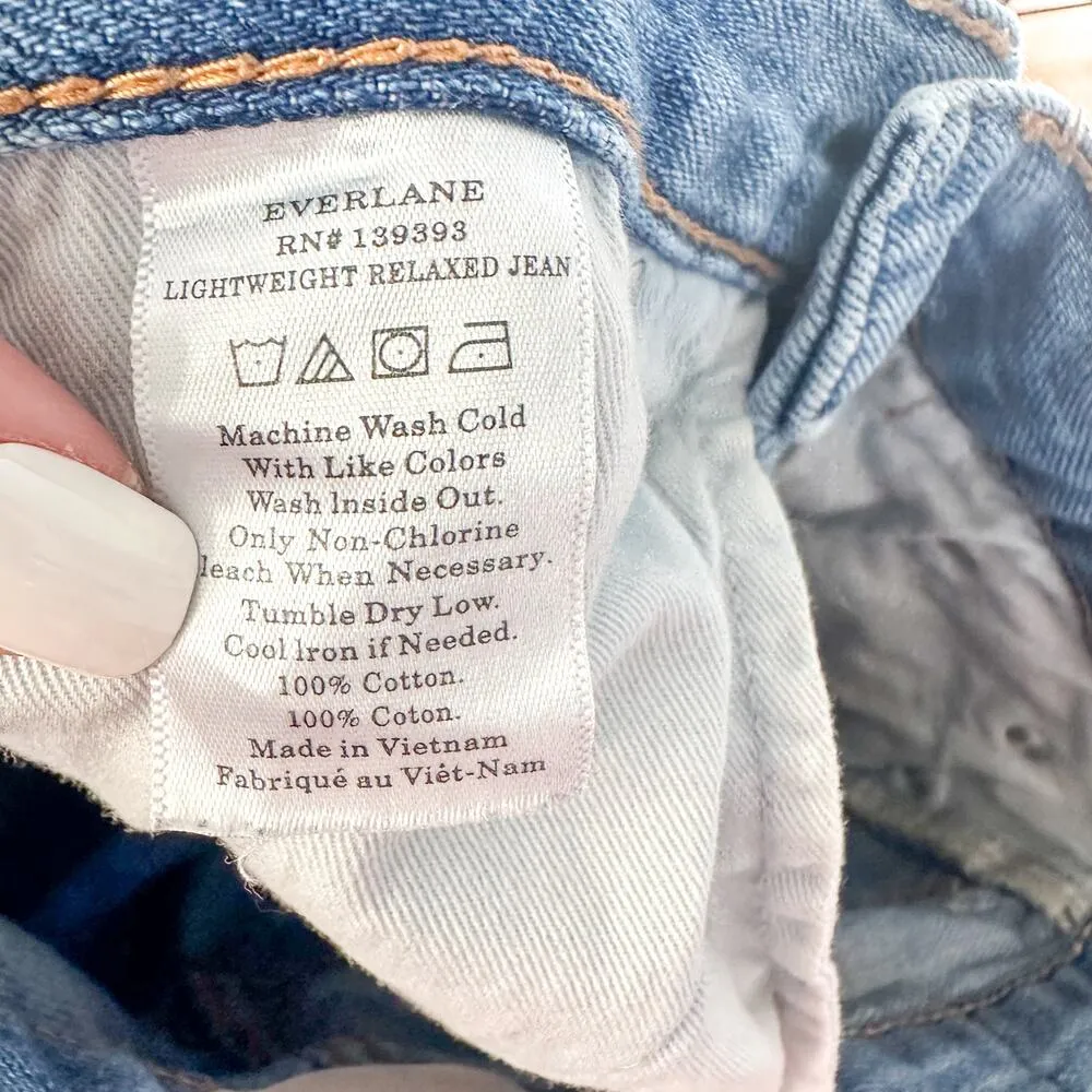 Everlane Jeans Super Soft Relaxed Jean Vintage Light Blue Women's 23 Regular - Image 6