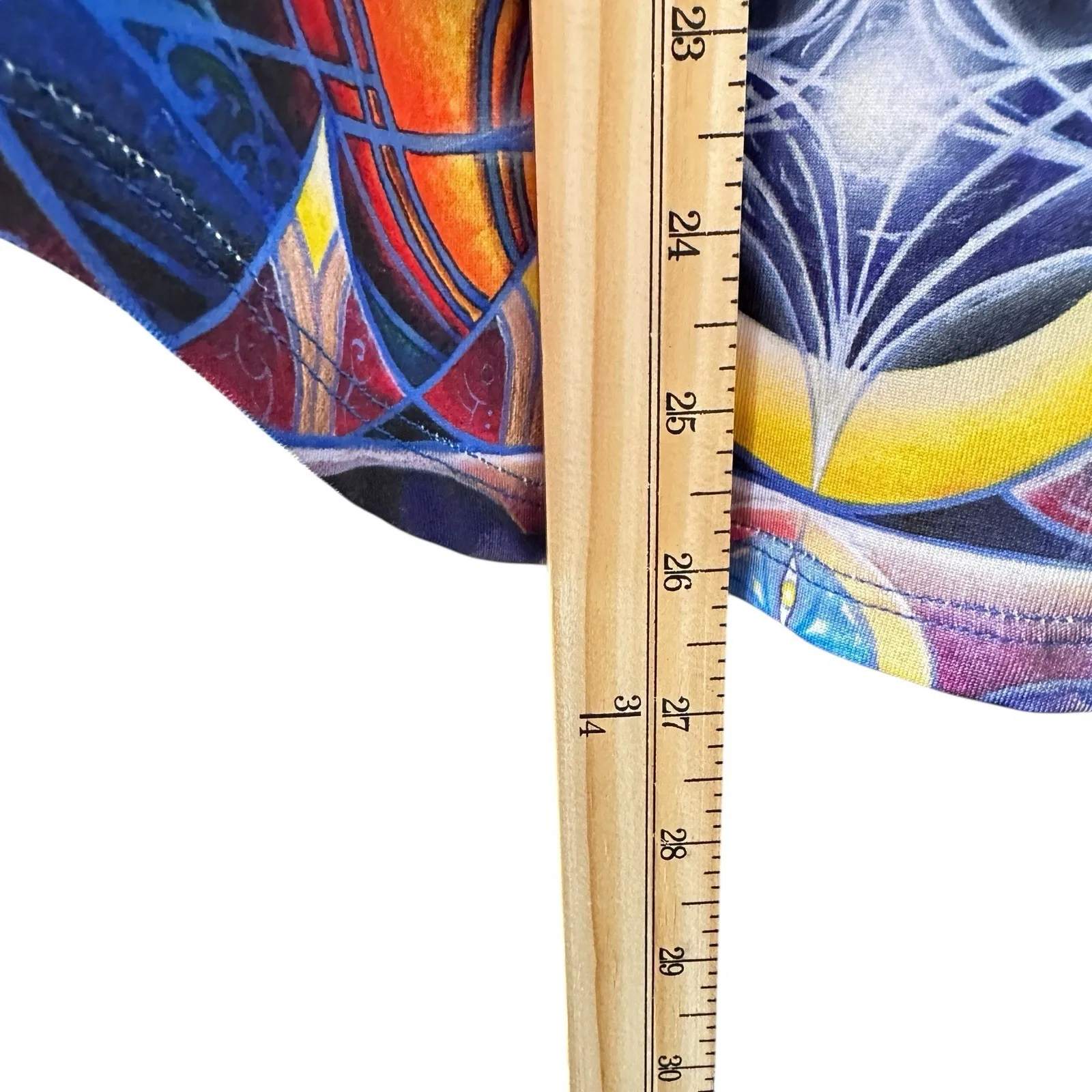 Michael Divine Vision Lab Women's Size S Tank‎ Top Psychedelic Art Racerback USA Blue - Image 9