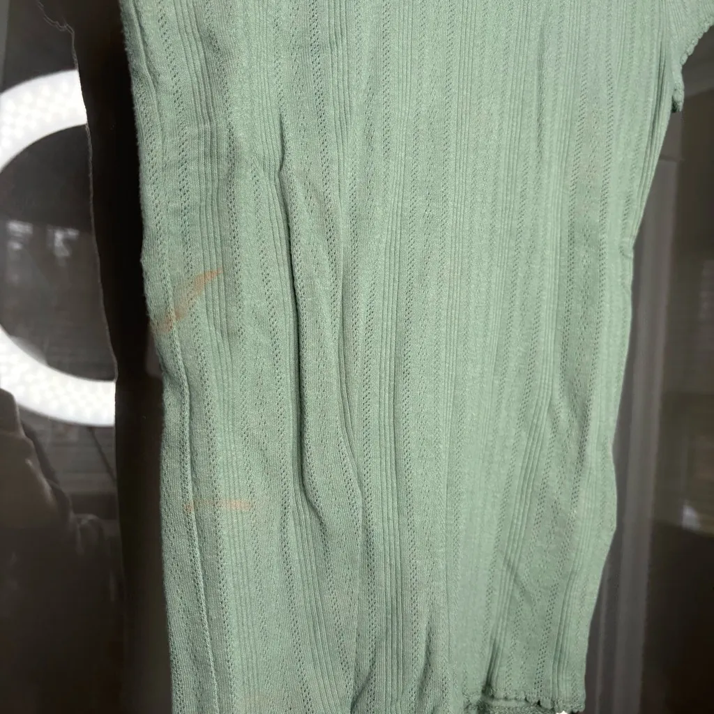 NWT J. Crew Pointelle Short-sleeve T-shirt Topiary Green - Image 6