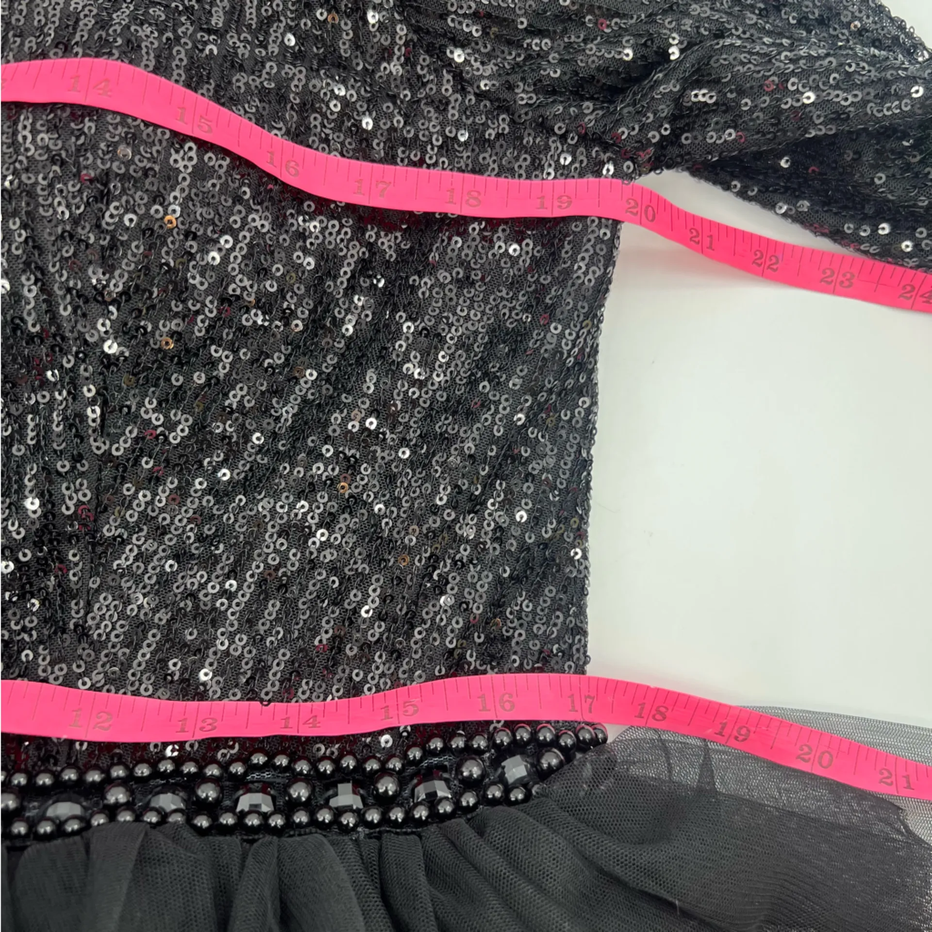 Macduggal Leena Black Long Sleeve Ruffle Tiered Midi Dress - Image 6