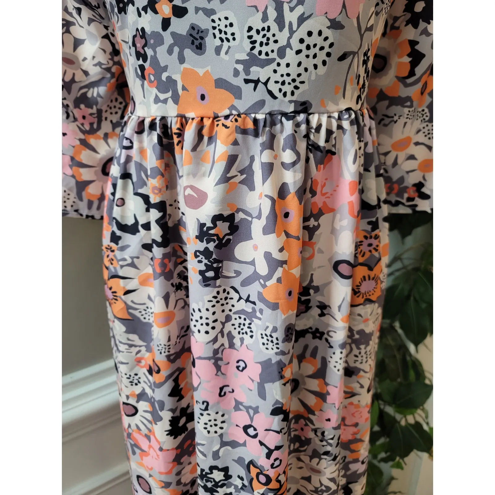 Made With Love Floral Maxi Dress Women Size L Multicolor Sustainable Boho Size L - Image 4