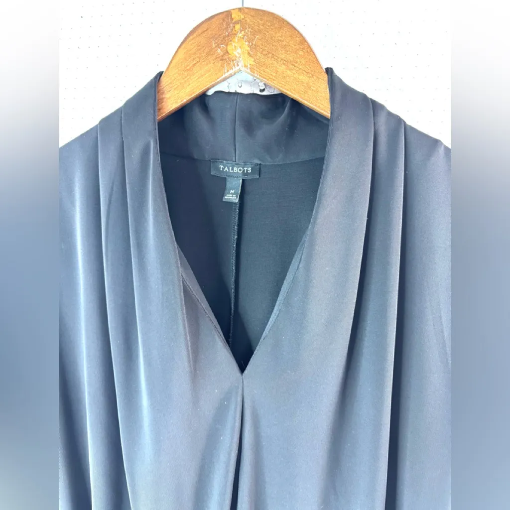 Talbots M V-Neck Fitted Pullover Knee-length Dress - Funeral - Image 3