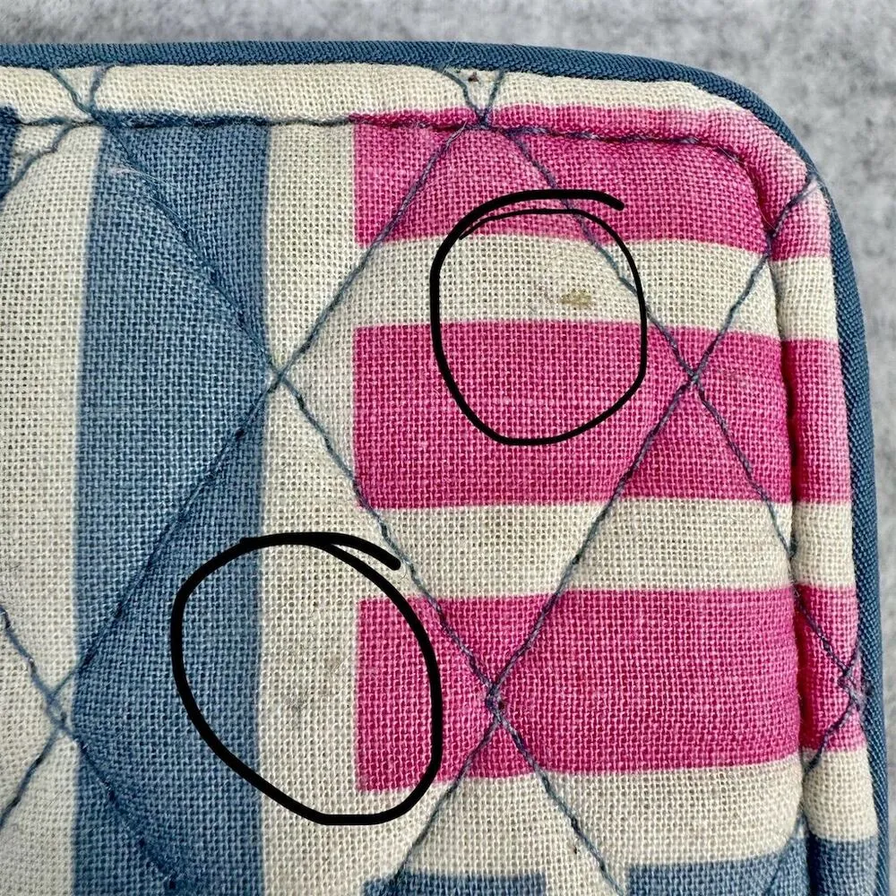 Women's RFID Wallet Geometric Multicolor Quilted Fabric - Image 8