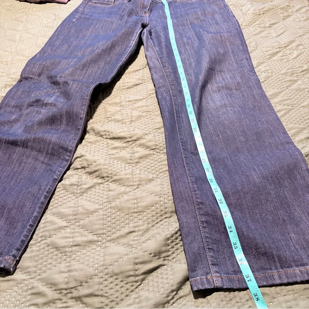 Boden Women's Wide Leg Jeans Blue Size 14 - Image 7