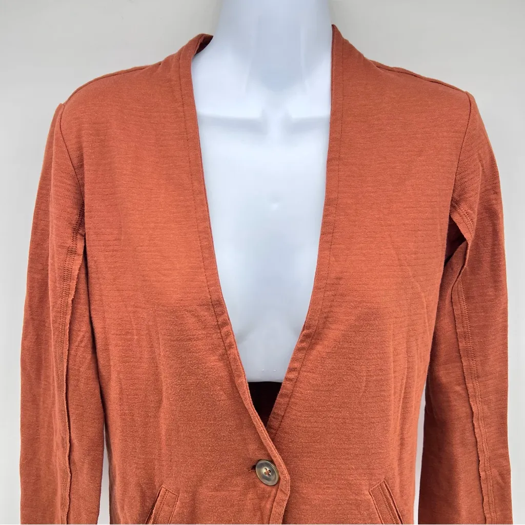 Caslon Women's Rust One Button Blazer - Image 2