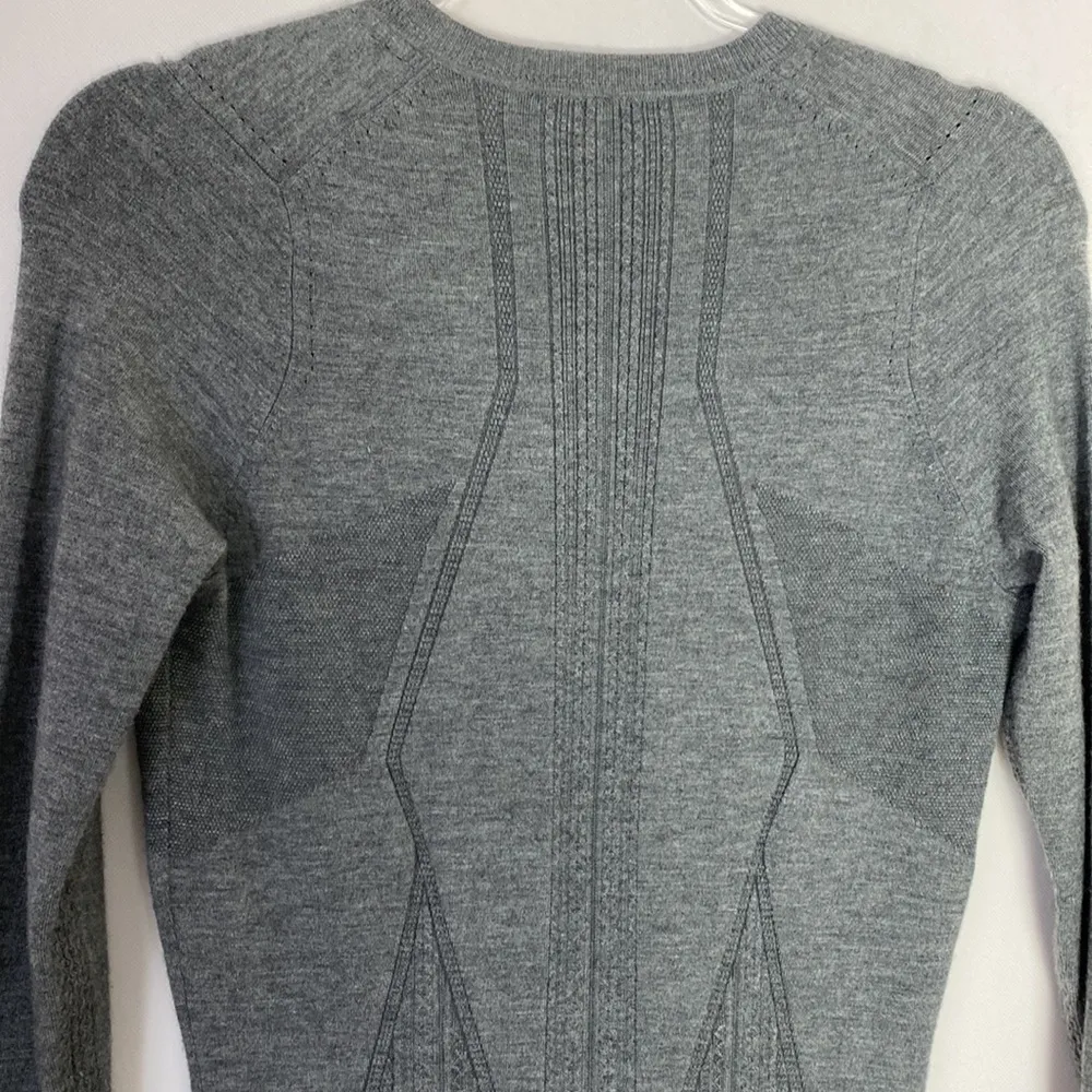 Cushnie et Ochs gray cashmere blend v-neck pleated skirt sweater dress sz S NWT - Image 5