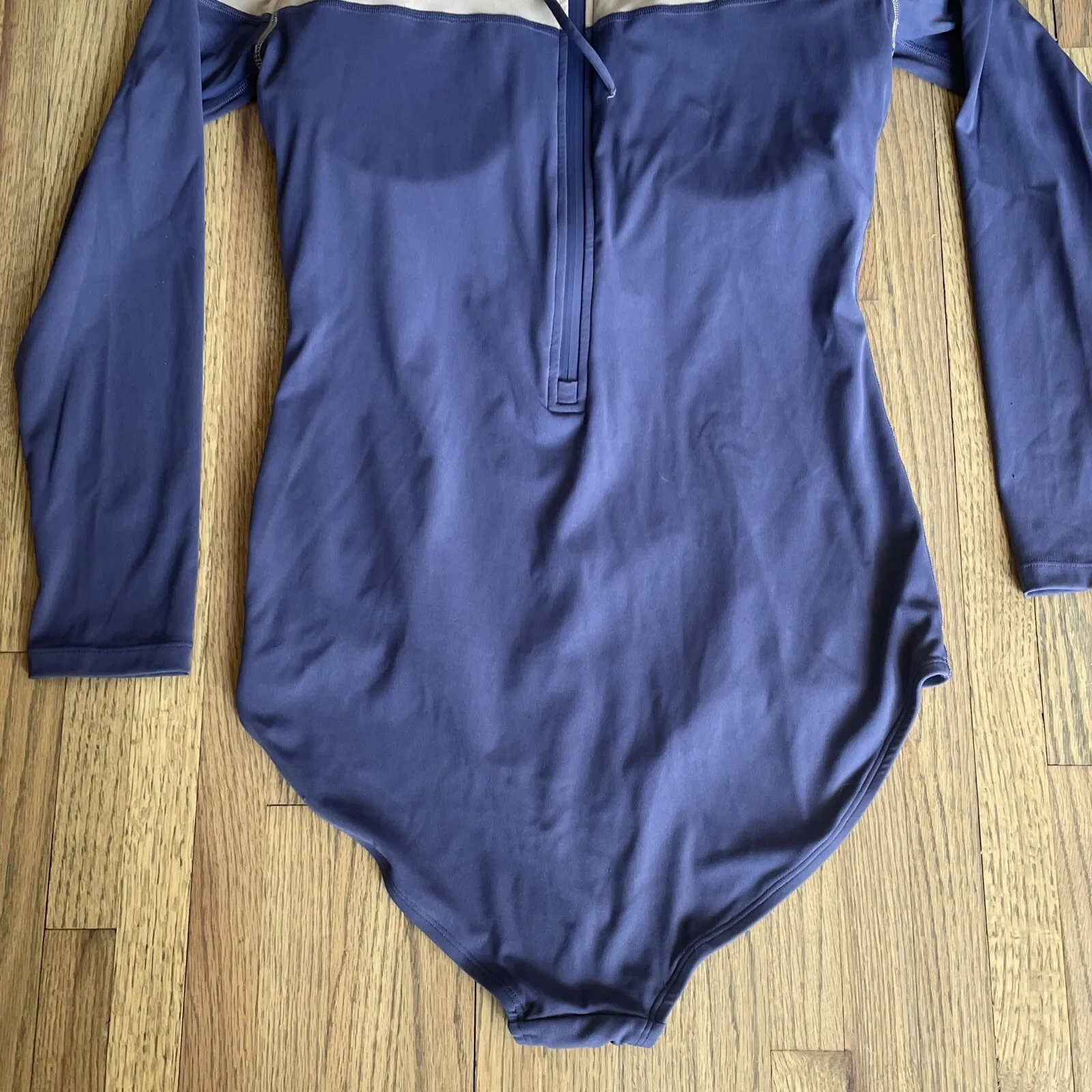 VISUAL MOOD VIOLET/GREY Tie BACK One Piece Swimsuit SURF BEACH SZ XL WOMENS Purple - Image 5