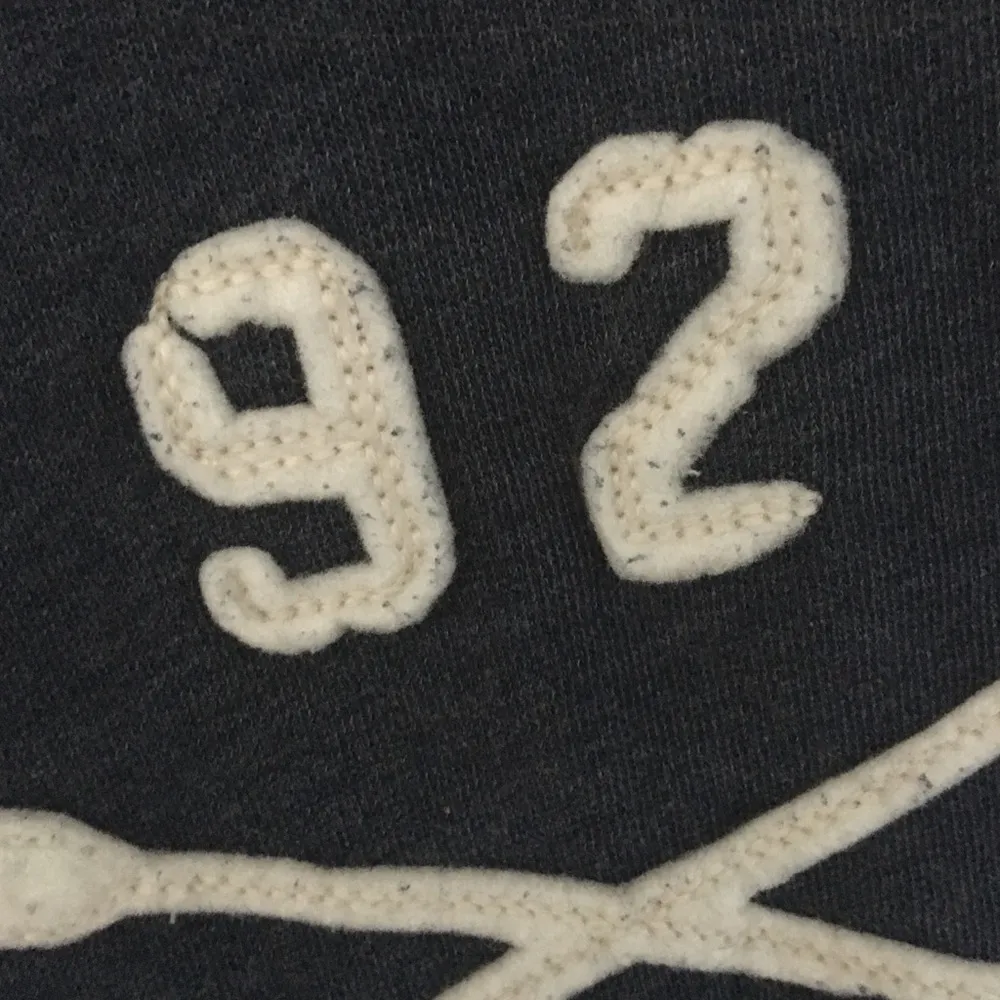 Abercrombie ★ 92 Row Crew Jumper Pullover Sweatshirt ★ Heather Navy ★ Small - Image 7