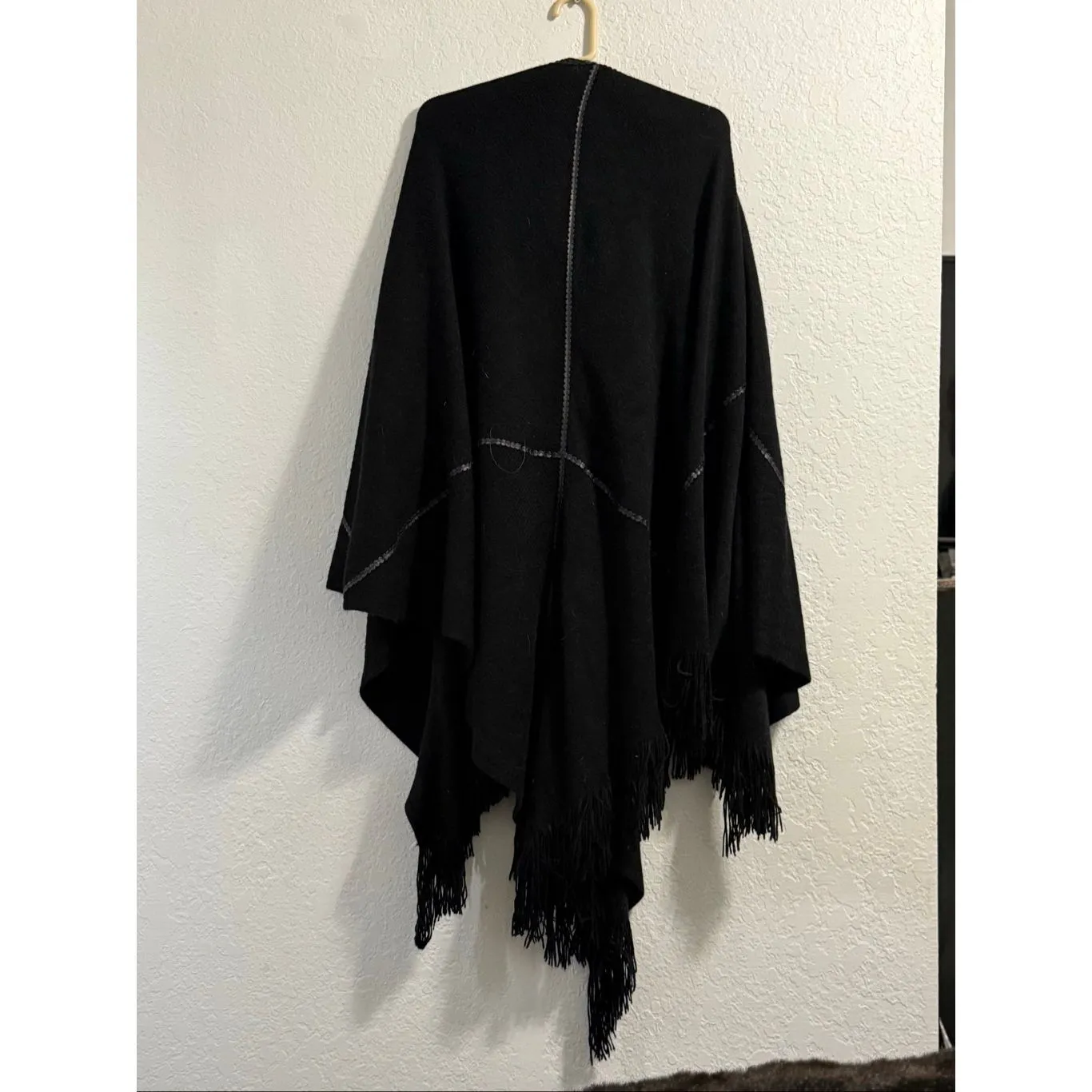 Lane Bryant black  Knit Women’s Cape Poncho - one size warm cozy - Image 3