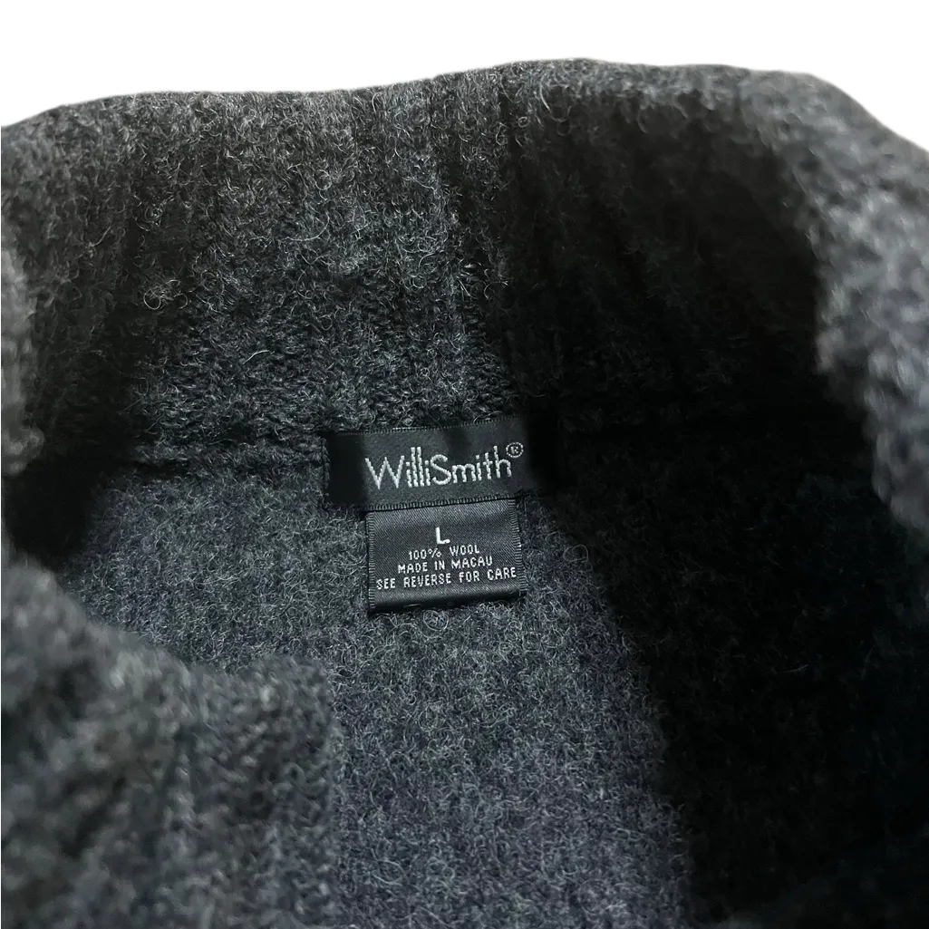 Women's Charcoal Sweater wool cardigan - Image 3